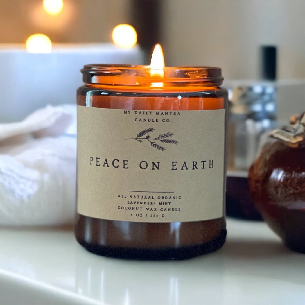 Peace on Earth 100% coconut wax candle