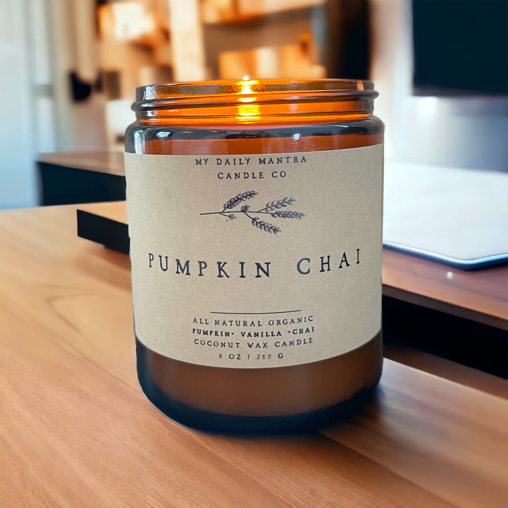 Pumpkin Chai 100% pure coconut wax candle