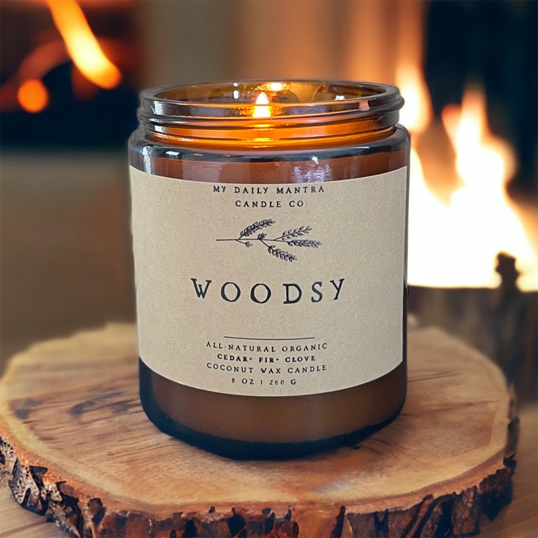 Woodsy 100% coconut wax candle